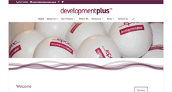 Desktop Screenshot of developmentplus.org.uk