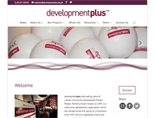 Tablet Screenshot of developmentplus.org.uk